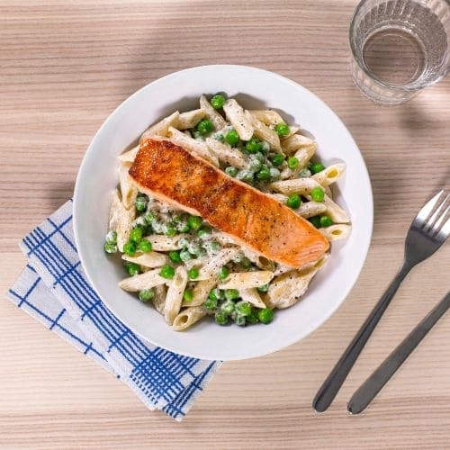 Pasta med laks