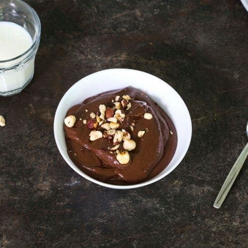 Sjokolade-proteinpudding med cottage cheese