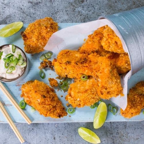 Sprø, ovnsbakt chili-kylling