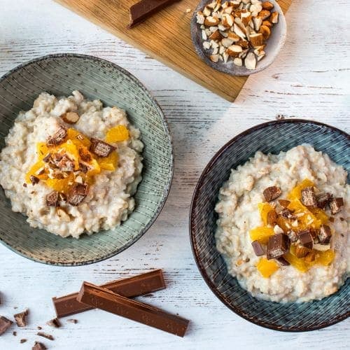 Havregrøt med appelsin og mandler