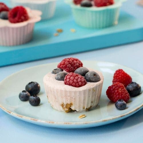 Frozen yoghurt muffins