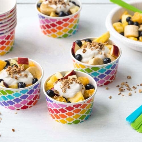 Fruktsalat med Kesam® og müsli