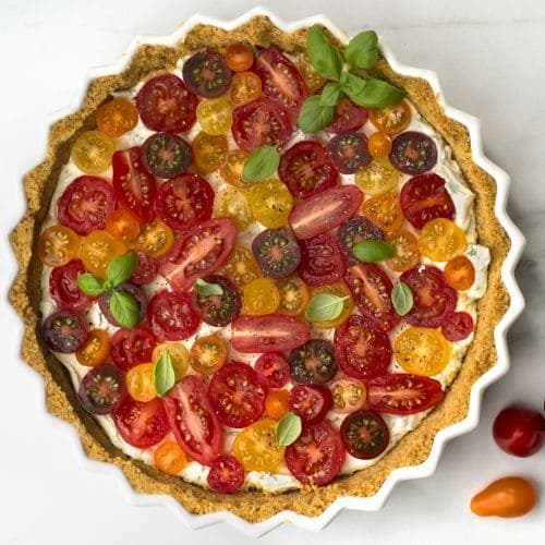 No bake pai med tomat