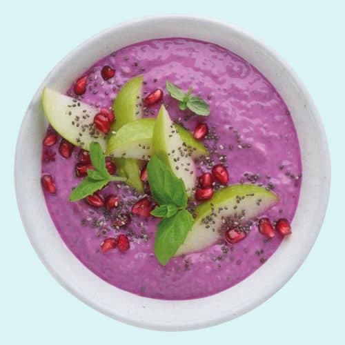 Chiagrøt med Biola® Rødbete, Eple & Lime