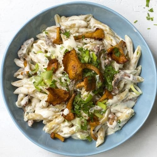Garganelli med kantareller
