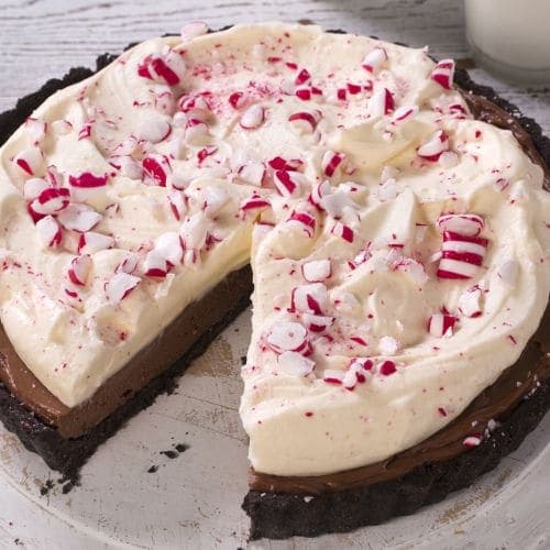 No bake-pai med peppermyntekrem