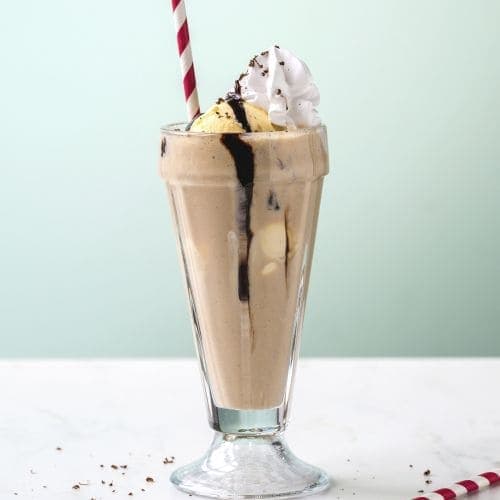 Banan- og sjokolademilkshake