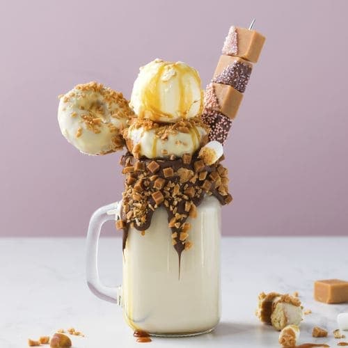 Milkshake med karamell