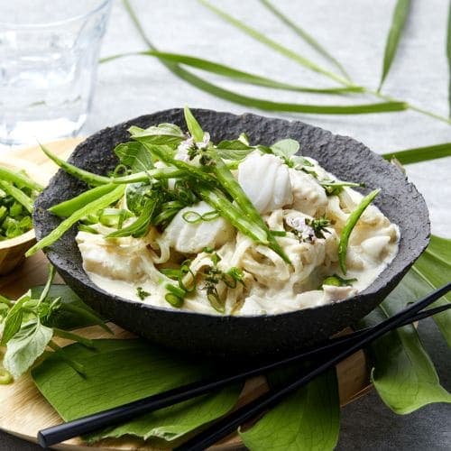 Asiatisk green currygryte med torsk