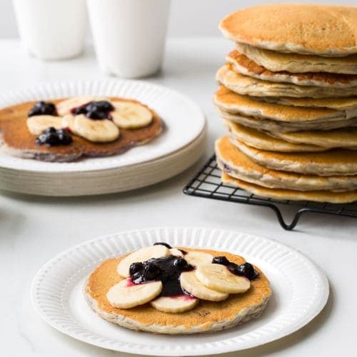 Grove blåbær- og bananlapper