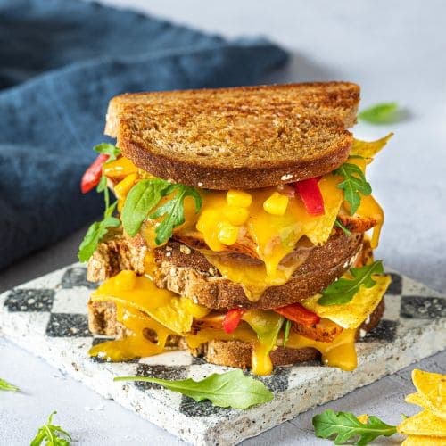 Tacotoast med cheddar