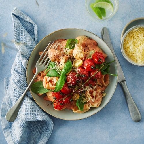 Pasta med proteinrik tomatsaus