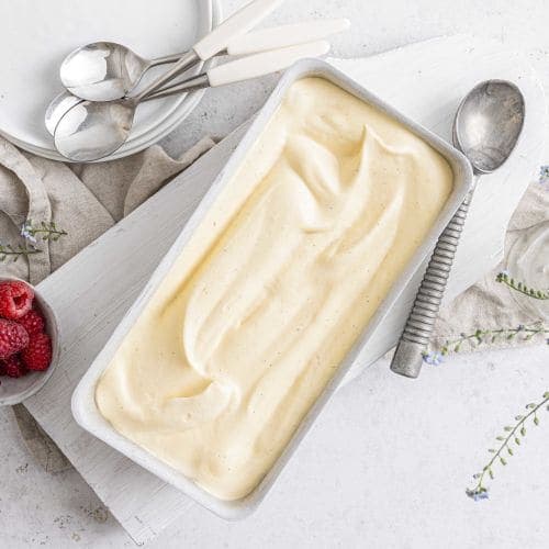 Hjemmelaget vaniljeis