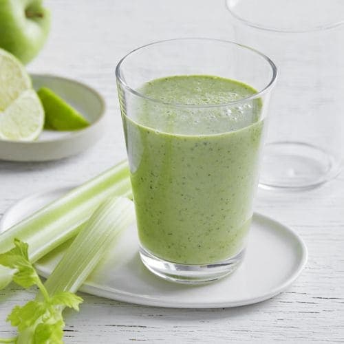 Grønn milkshake med havregryn