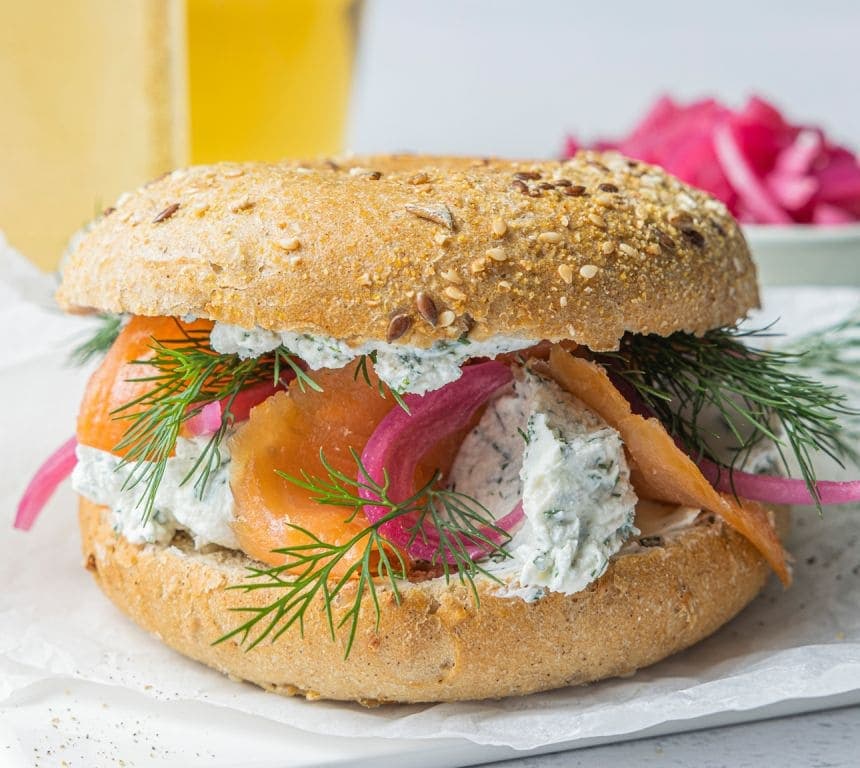 Bagel med laks og Snøfrisk®