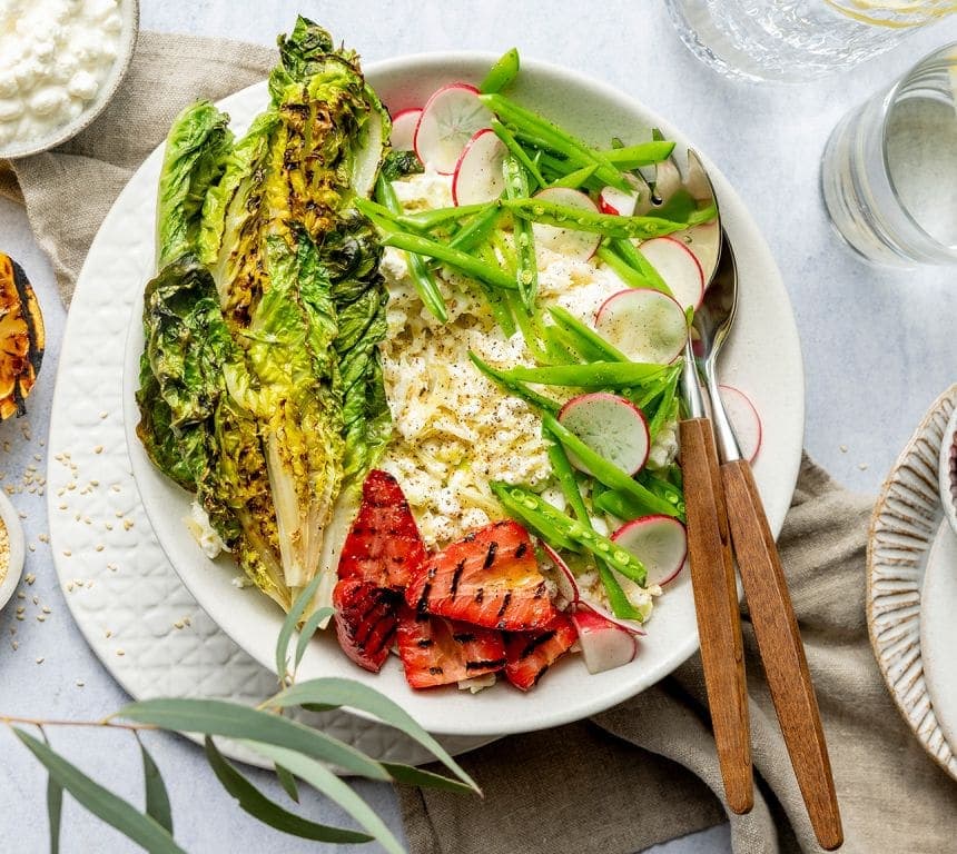 Sommersalat med cottage cheese