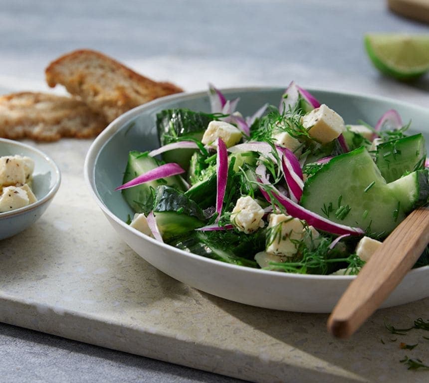Grønn salat med ost