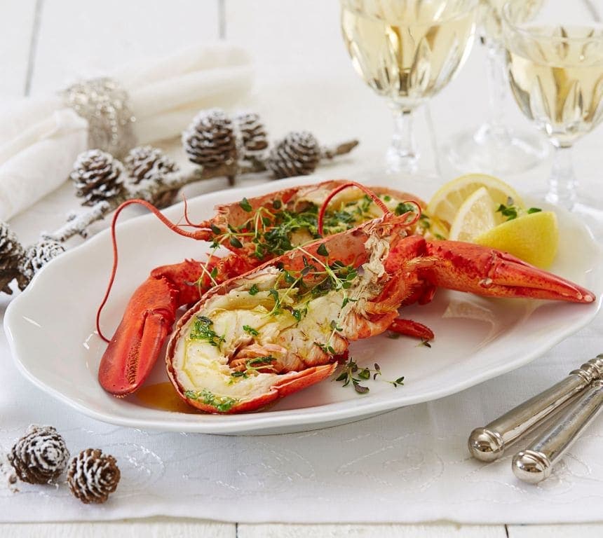 Hummer med sitronsmør