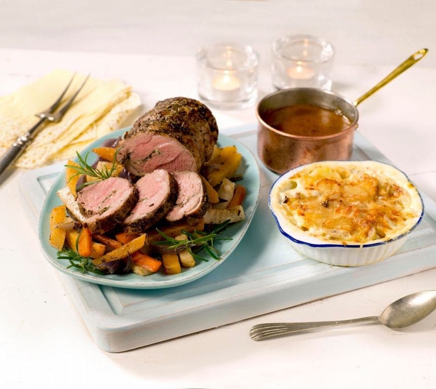 Lammestek med fløtegratinerte poteter