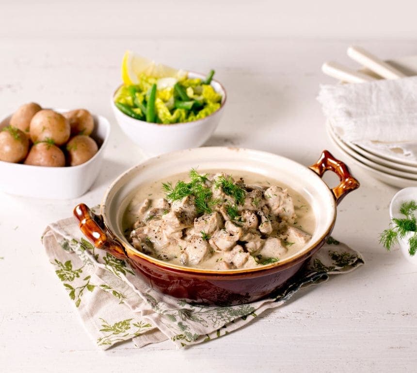 Lam i rømme og dill