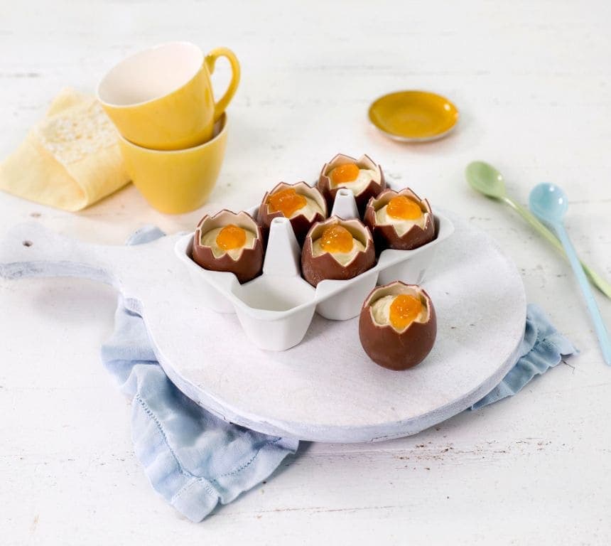 Sjokoladeegg med kremfyll