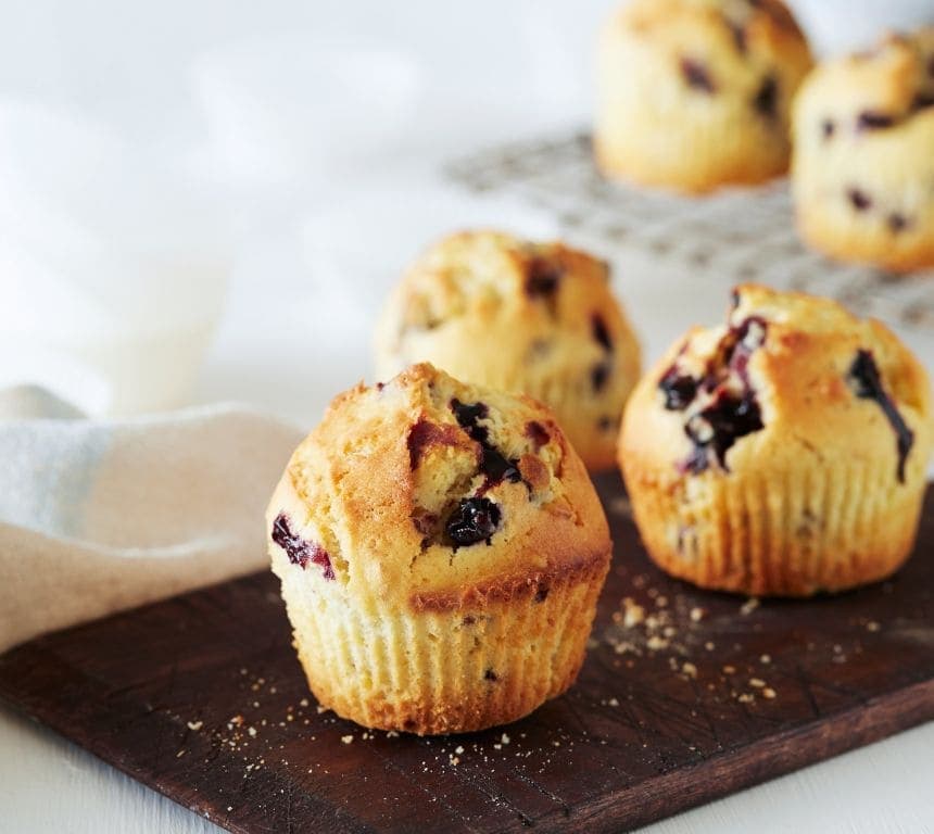 Blåbærmuffins med Kefir