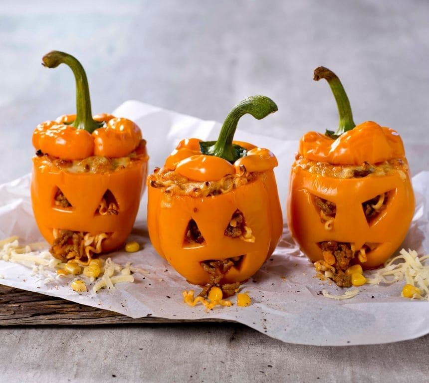 Fylte paprikagresskar med ost