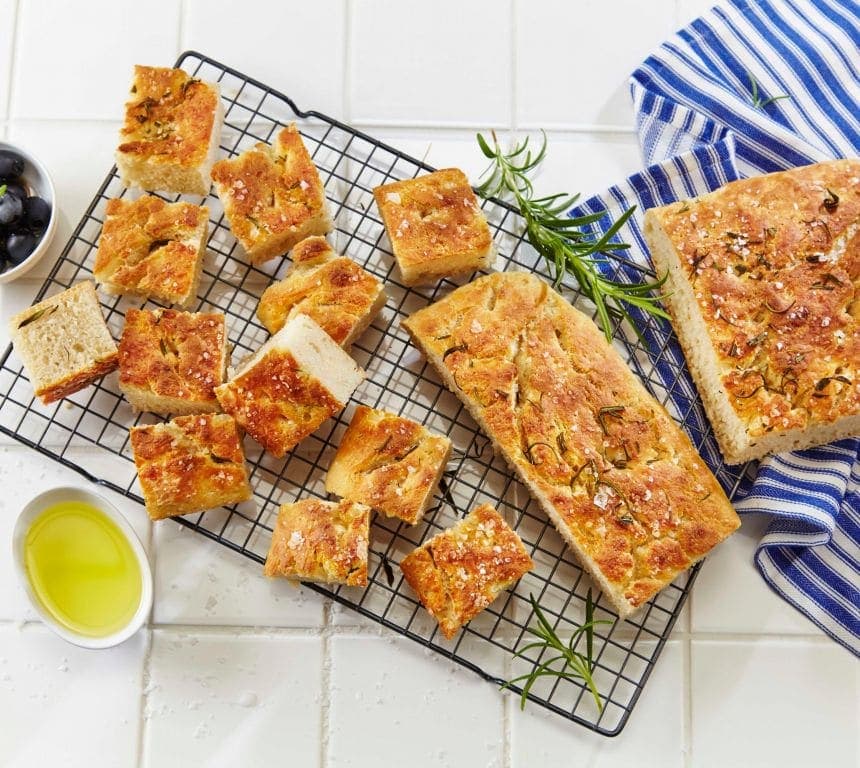 Focaccia i langpanne