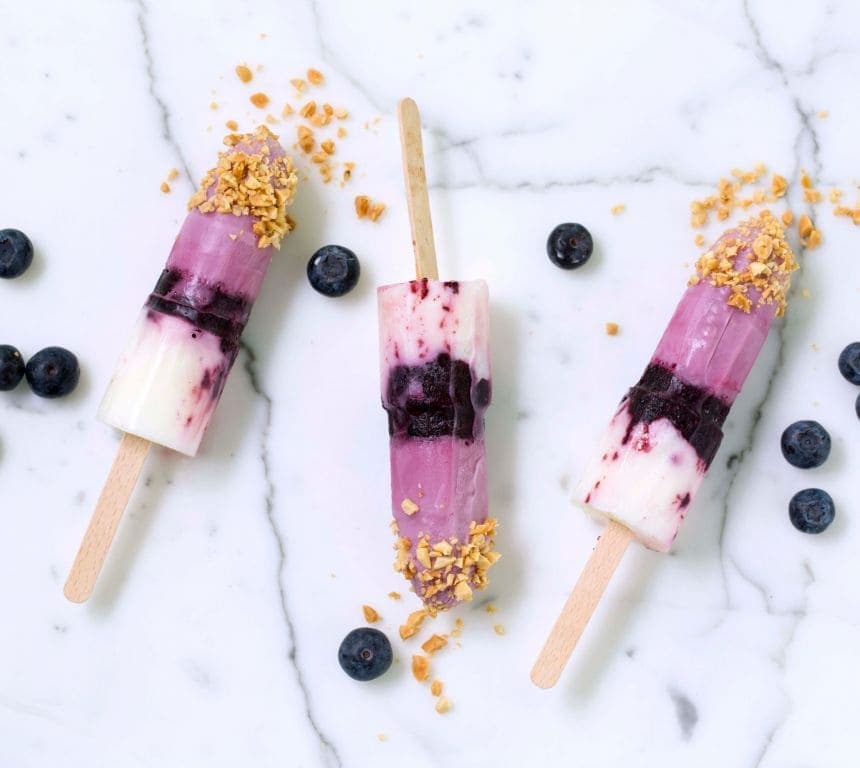 Ispinner med Biola®, blåbær og nøtter