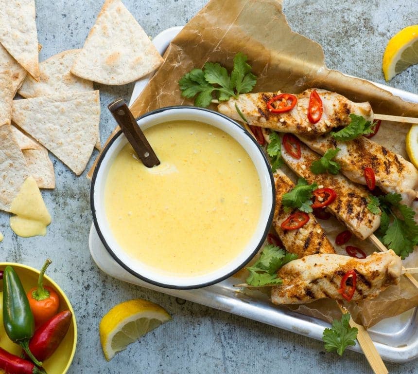 Chili habanero-dipp med mango og Kesam®