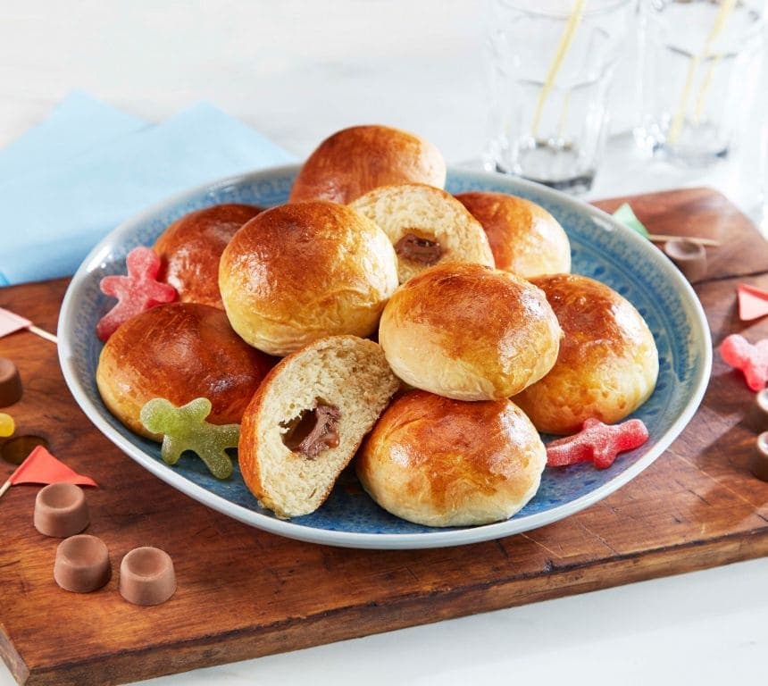 Hveteboller med overraskelse