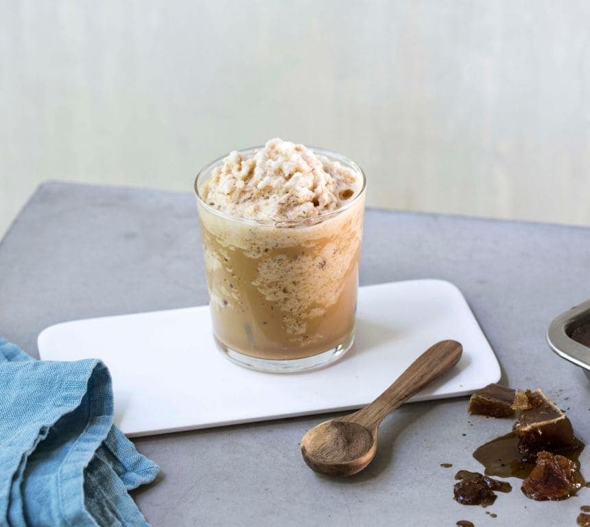 Frappuccino med kaffeisbiter