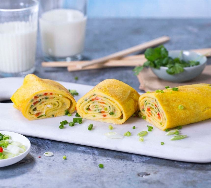 Koreansk omelettrull