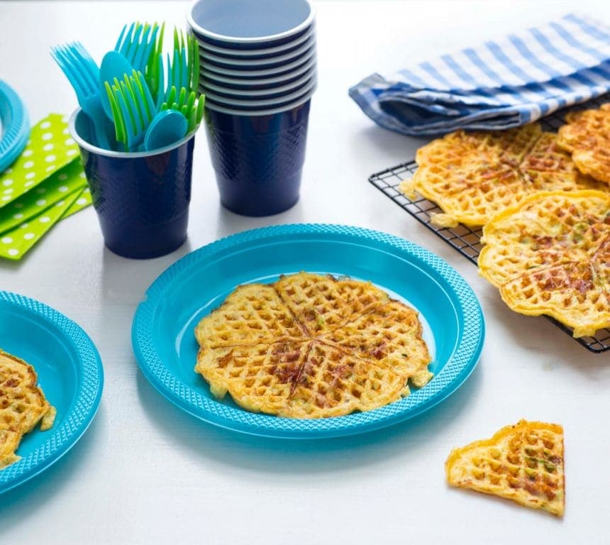 Omelett i vaffeljern