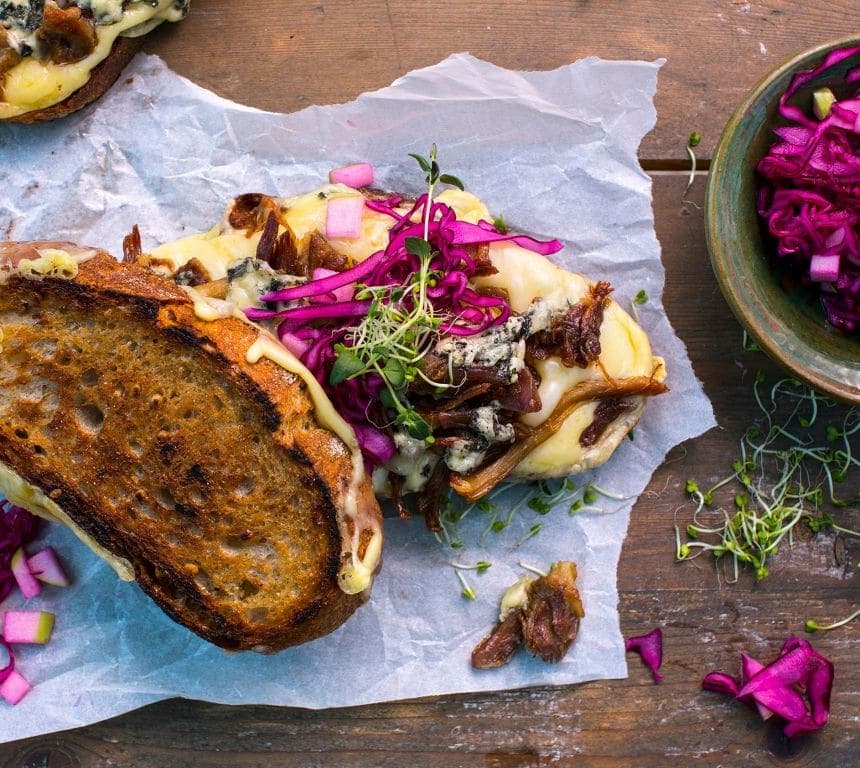 Grilled cheese med pinnekjøtt