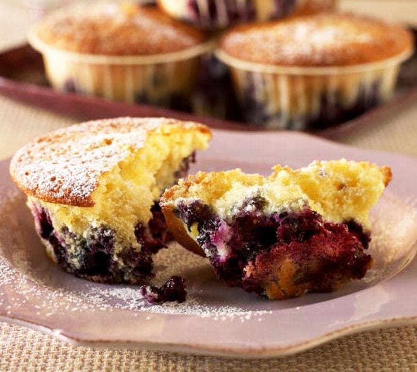 Blåbærmuffins med yoghurt