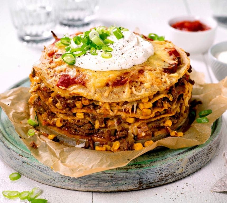 Gratinerte tacopannekaker