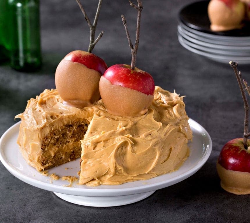 Eplekake med brunostkrem