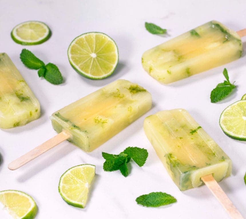 Pinneis med eplejuice og lime
