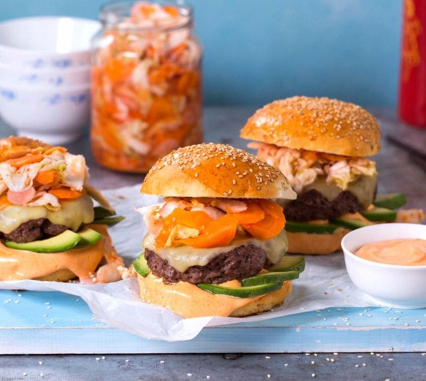Kimchi-burger