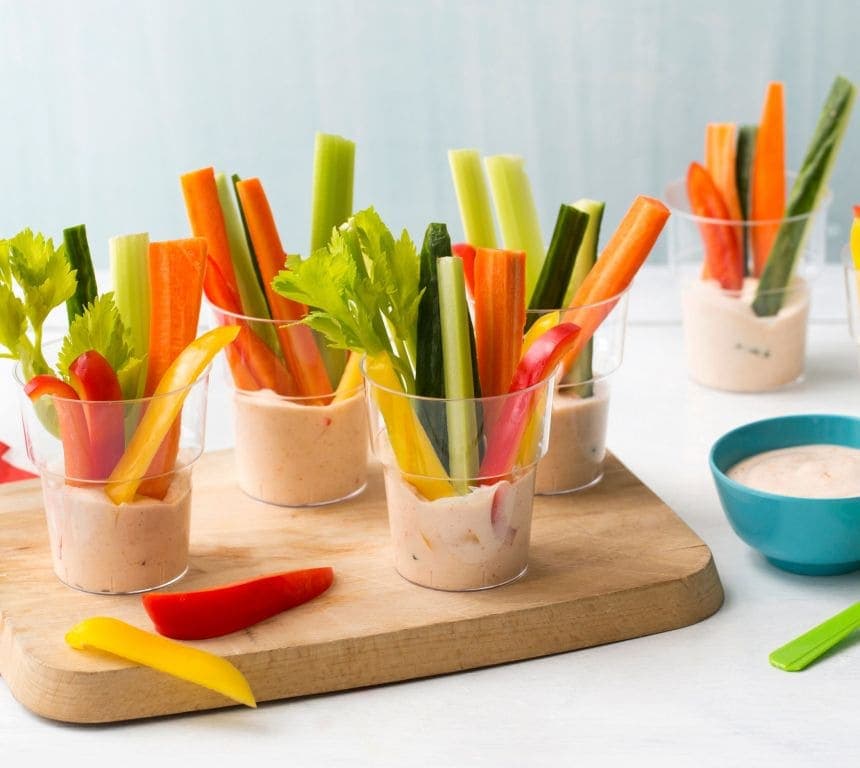 Grønnsaker med Kesam®-dipp