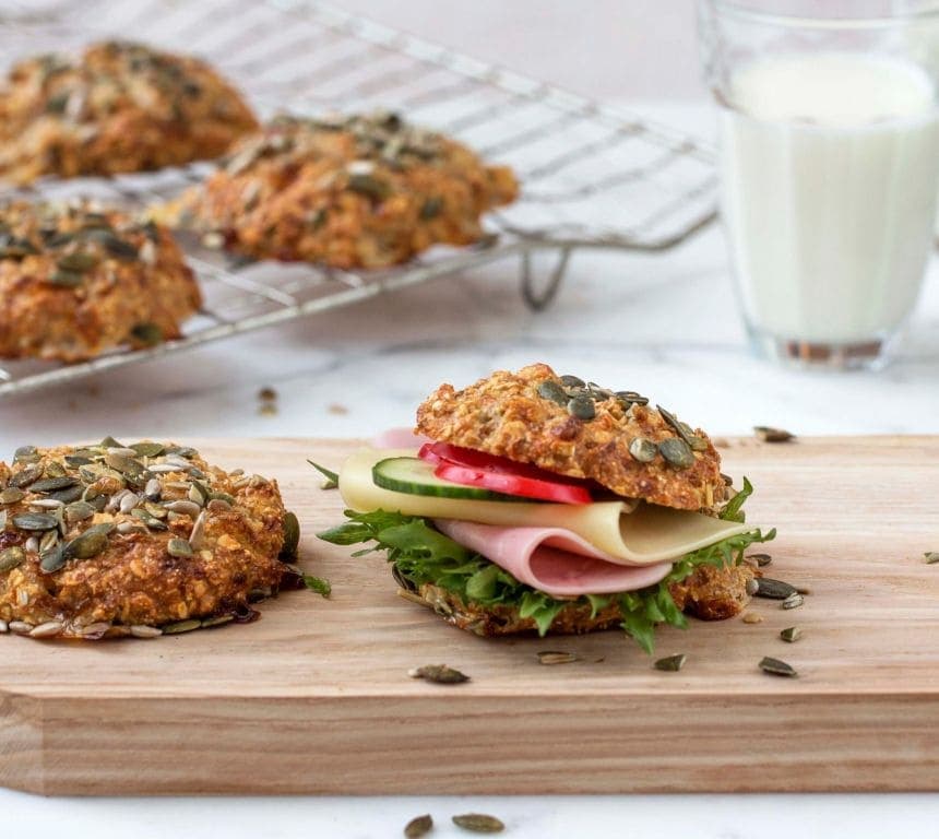 Protein-scones med cottage cheese