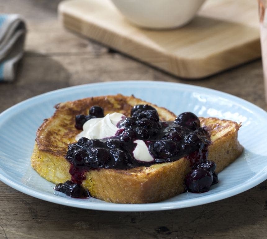 Arme riddere med blåbær