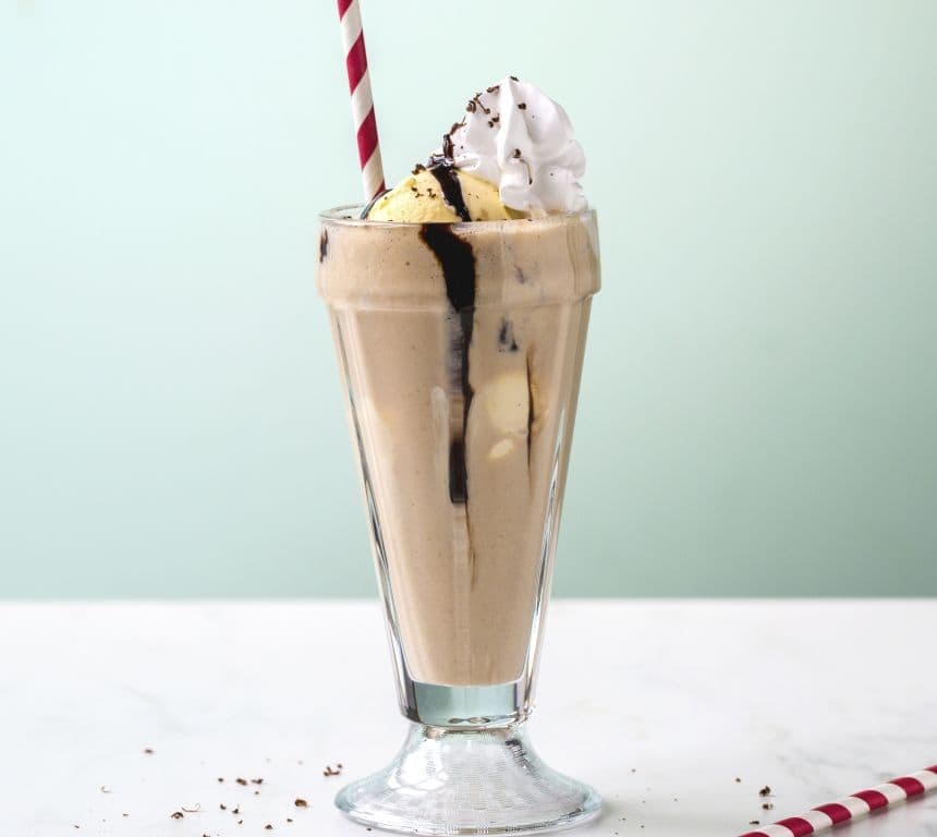 Banan- og sjokolademilkshake
