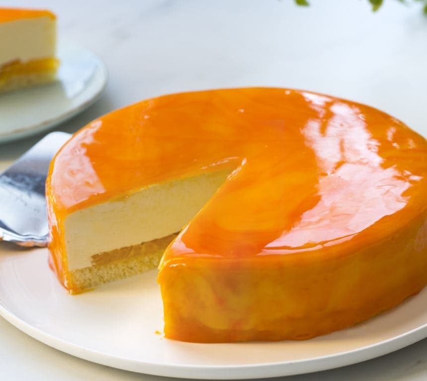 Mirror glaze mousse-kake