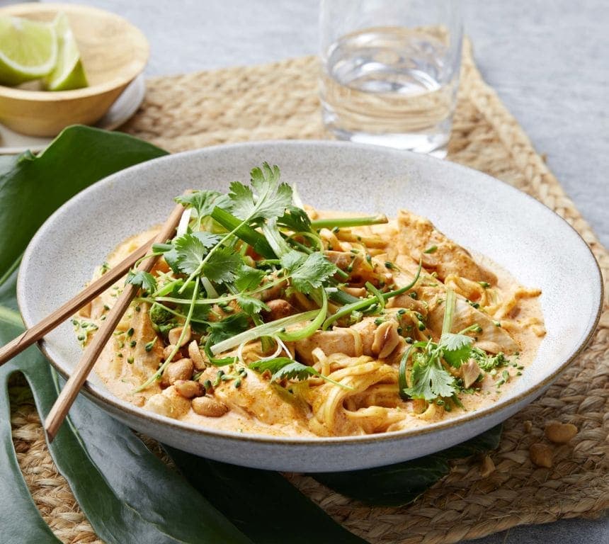 Asiatisk red curry med kylling