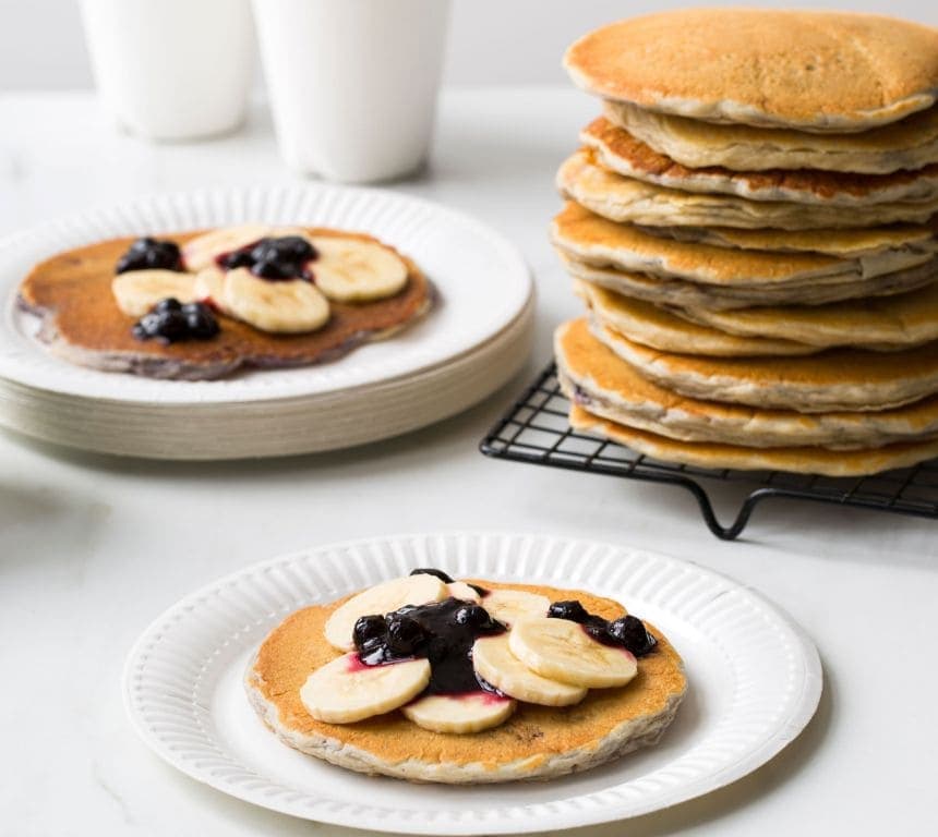 Grove blåbær- og bananlapper