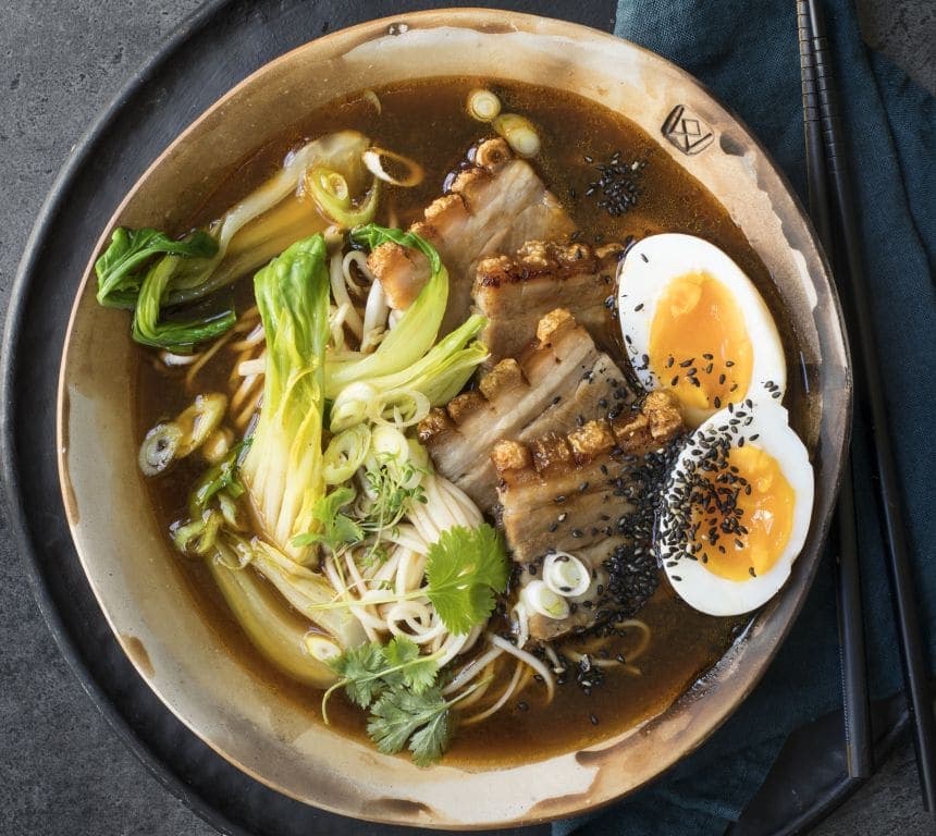 Ramen med ribberester