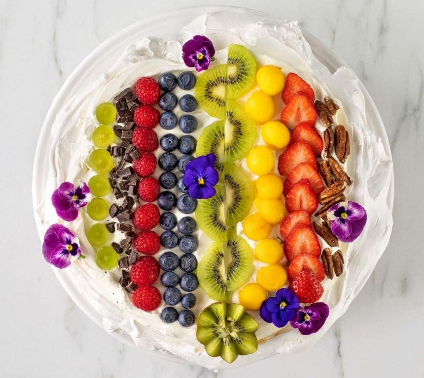 Pavlova med rømmekrem