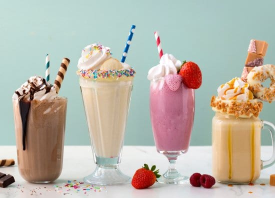 Fristende milkshake og freakshake